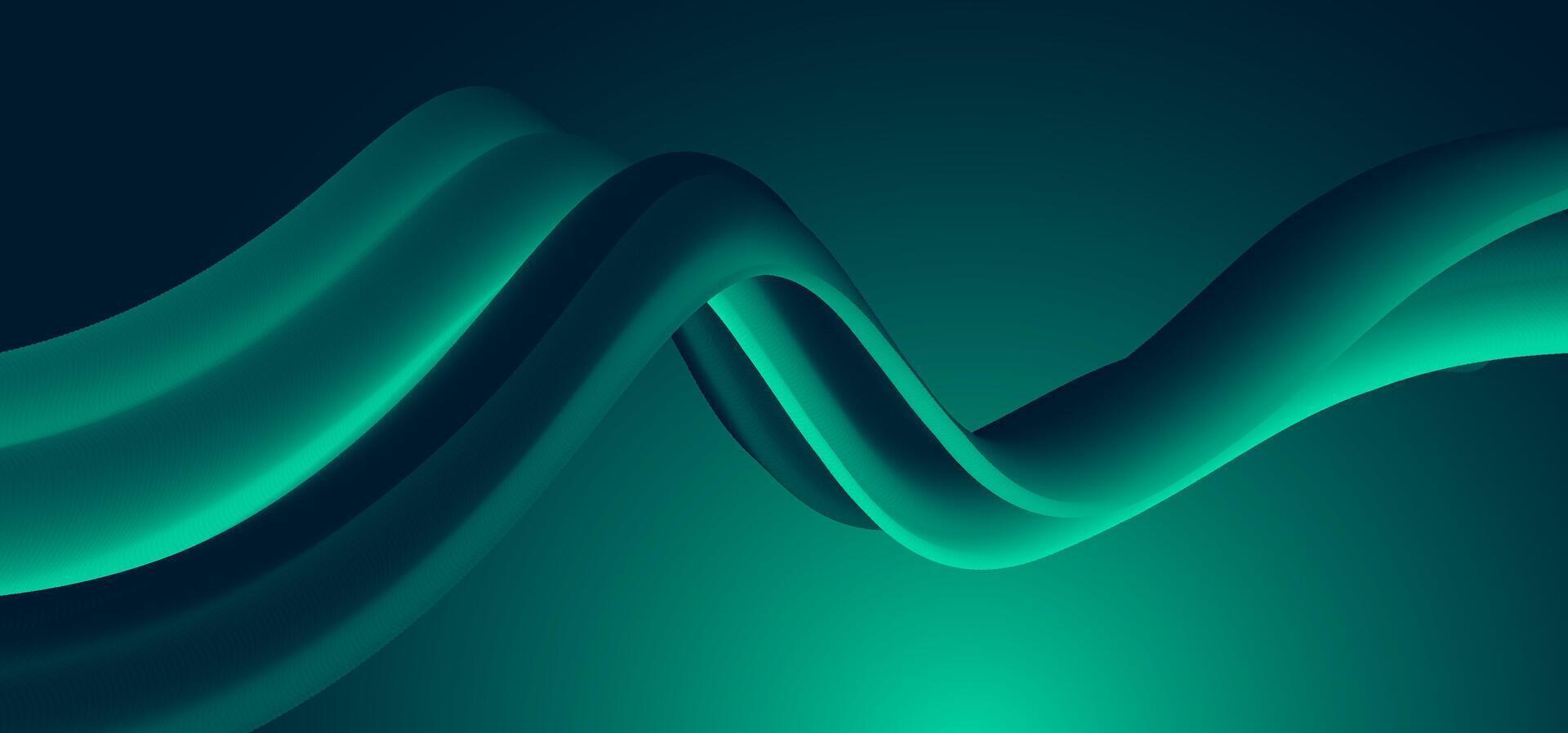 Digitale structuurlaag met vloeiende geometrie in aqua-teal en zand-brons tinten